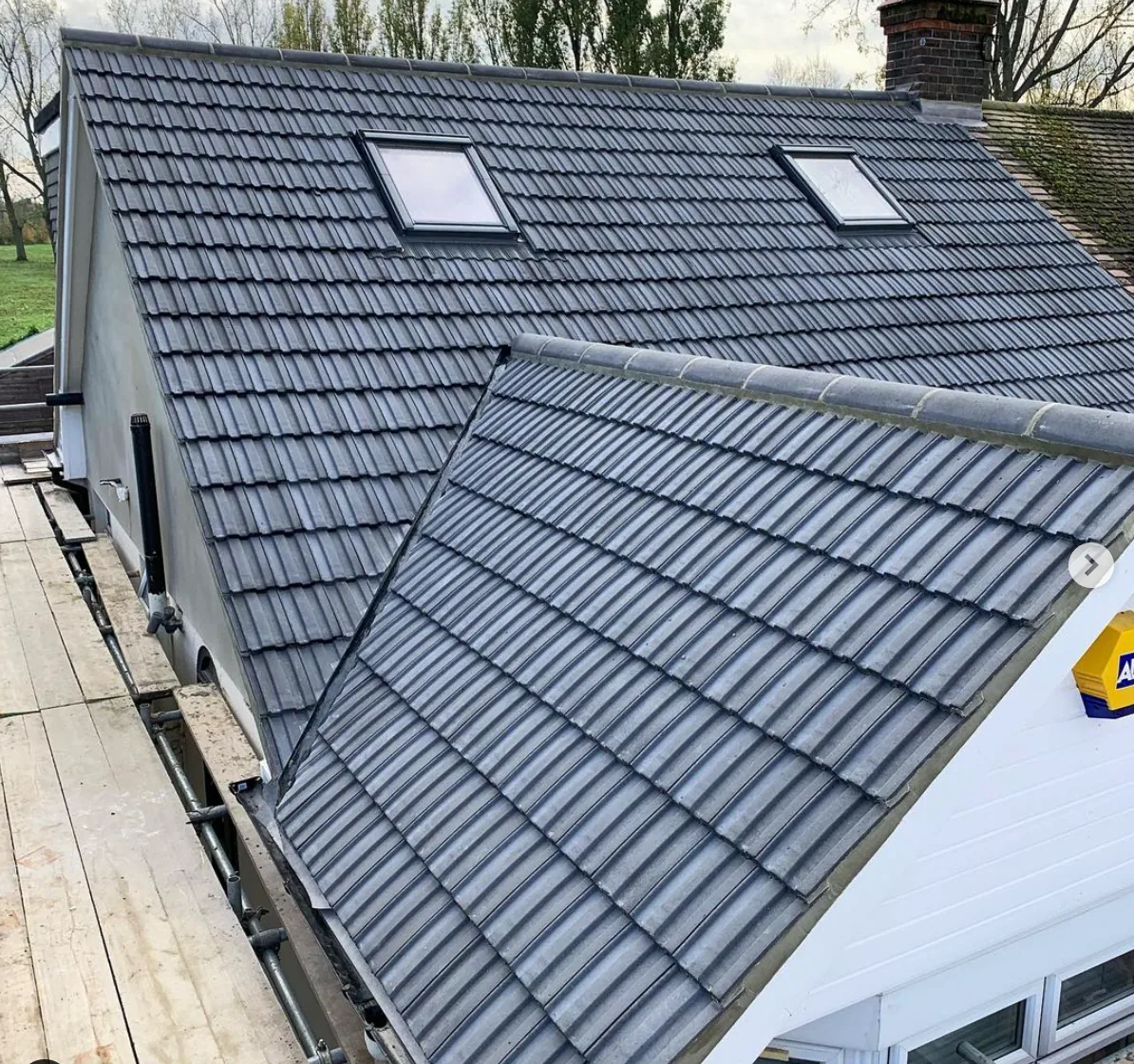 Completed tiled roof installation in Bromley