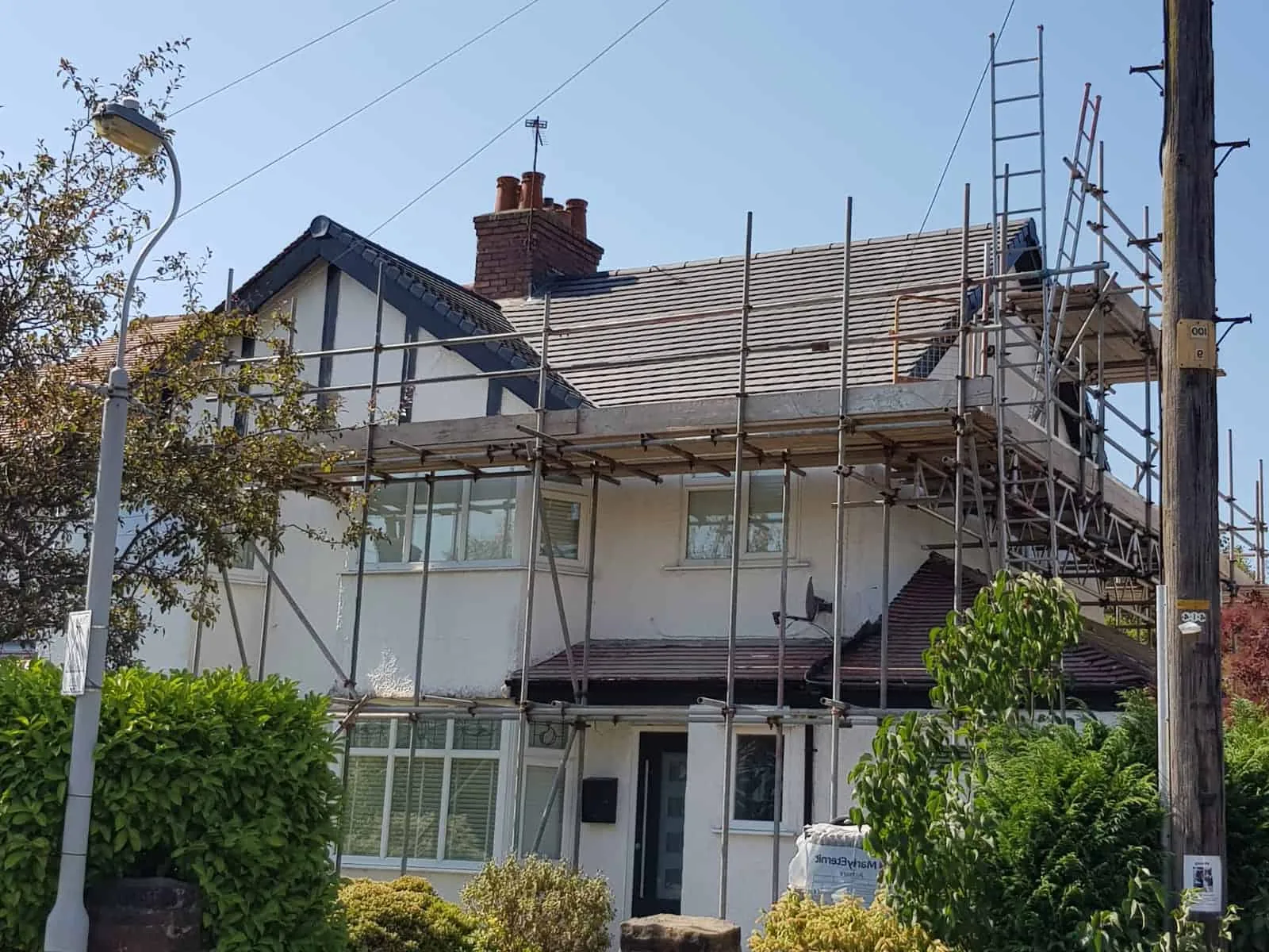 Roof renewal work in Bromley